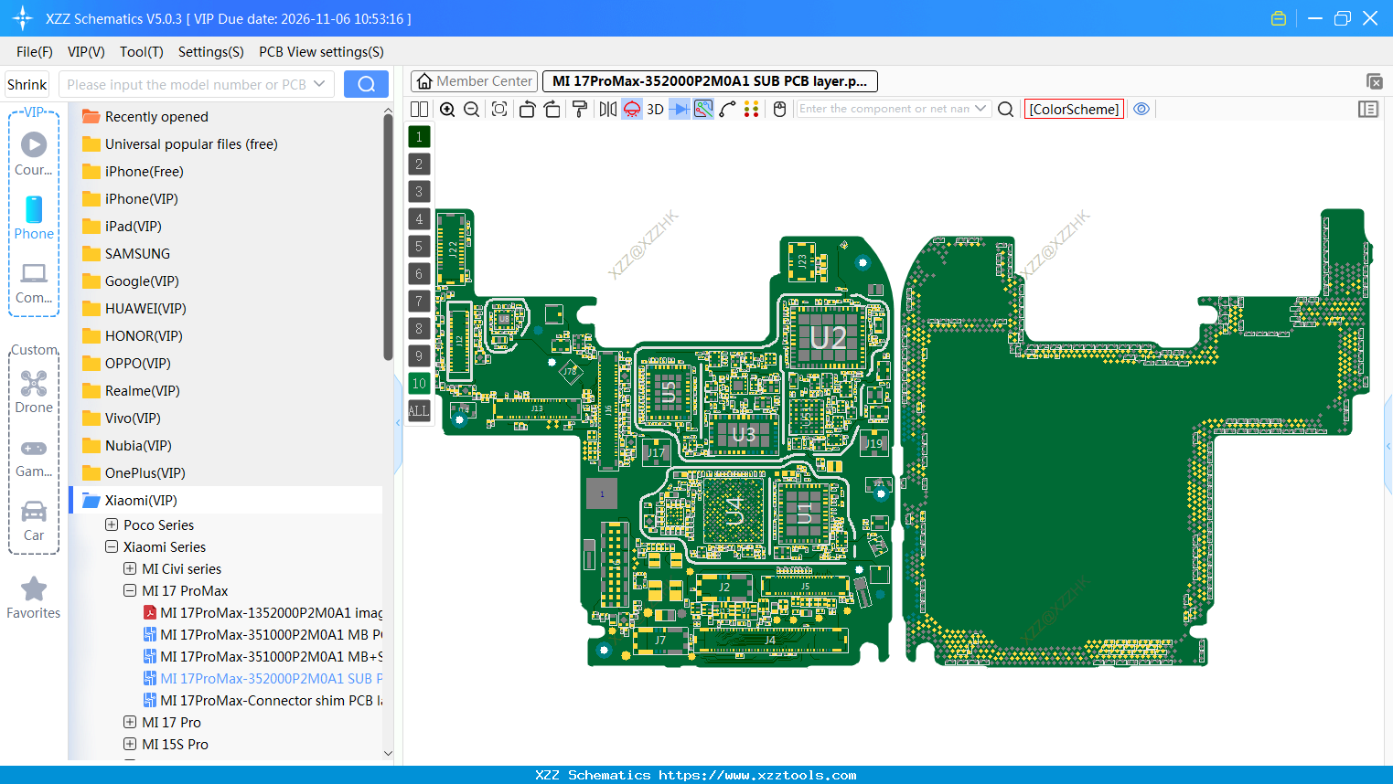 MI 17ProMax-352000P2M0A1 SUB PCB Layer